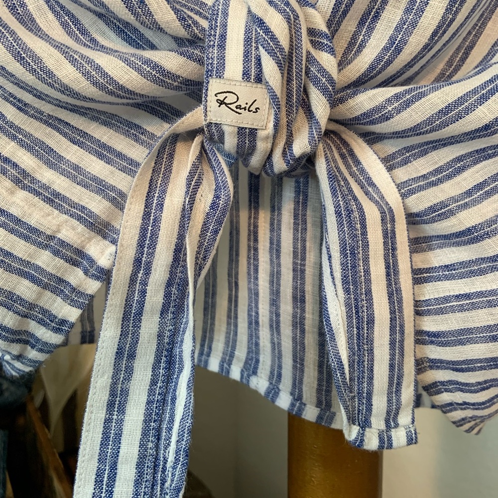 Rails Rylan Top In Atlas Stripe. Long Sleeves, Pa… - image 5